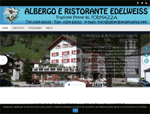 Tablet Screenshot of albergoedelweiss.net
